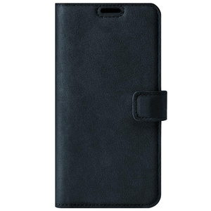 Wallet case - Nubuk Tmavě Modrá - Transparentní TPU