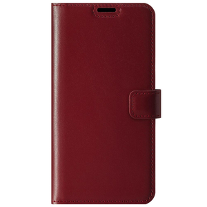 Pouzdro na telefon z pravé kůže Prestige RFID - Costa červená - TPU Černá 
