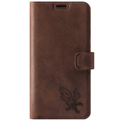 Wallet case - Nut brown - Eagle - Transparentní TPU