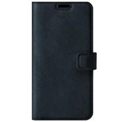 RFID Wallet case - Nubuk Tmavě Modrá - TPU Černá