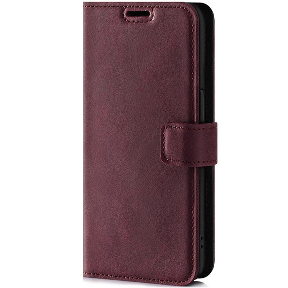 RFID Wallet case - Burgundsko - TPU Černá 